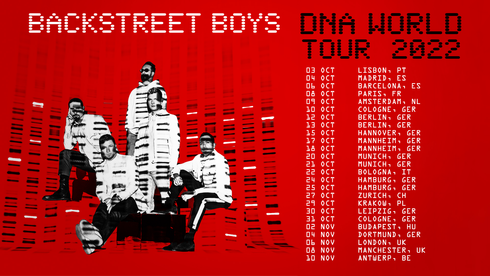 Backstreet Boys DNA Tour 2022