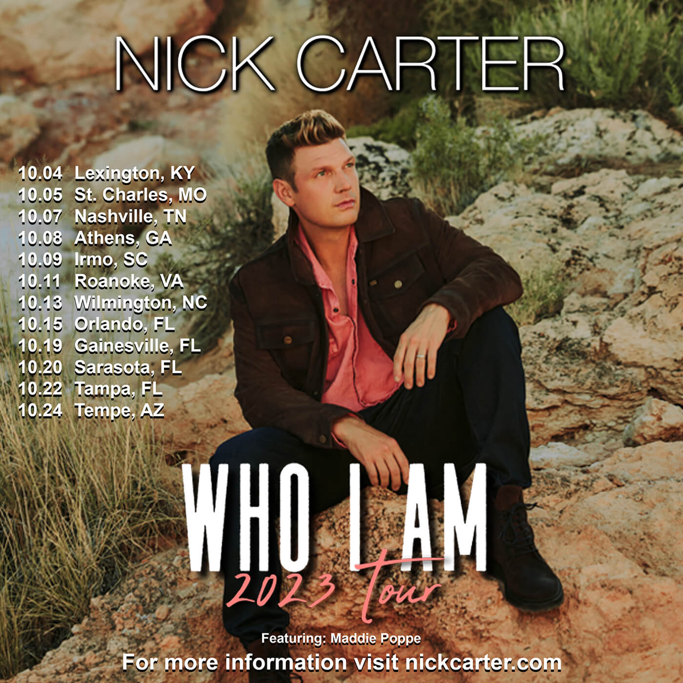 Nick Carter Tour Dates 2024 Kaia Saloma